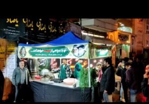 موکب هیئت رزمندگان اسلام مراغه به استقبال عاشقان میدان های دفاع از میهن رفت