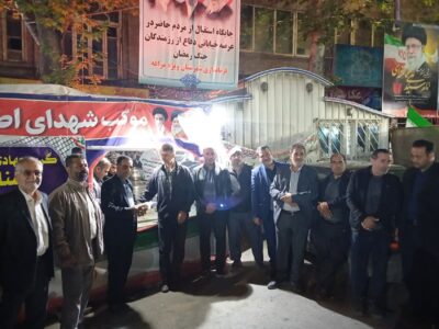 اصناف مراغه از بازار تا سنگر میدان داری می کنند
