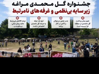 جشنواره گل محمدی مراغه زیر سایه بی‌نظمی و غرفه‌های نامرتبط