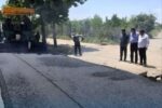 طنین ماشینآلات آسفالتریزی در مسیر ۱۶ اردیبهشت تا گلشنزهرا