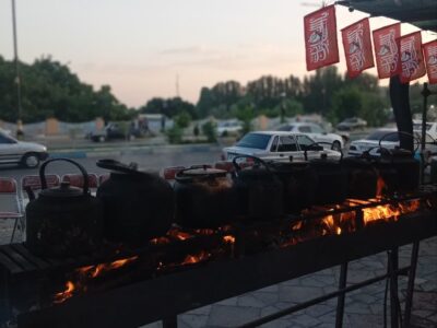 برپایی موکب عاشوراییان هیئت جوانان عاشورائی رزمندگان اسلام مراغه